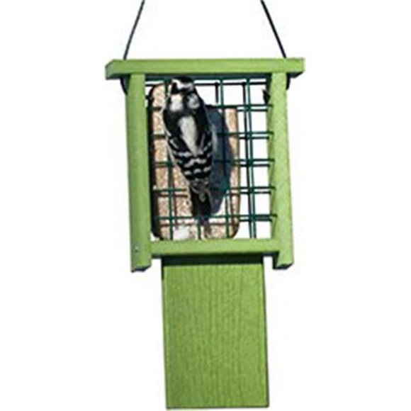 Audubon-woodlink 990996 Going Green Tail Prop Feeder - Green- 1 Suet Cake