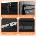 thumbnail image 5 of Tcbosik 35.4" File Cabinet for Home Office, 4-Drawer Lockable Filling Cabinet for Legal/Letter/A4/F4 Size, Black, 5 of 10
