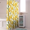 thumbnail image 4 of Shower Curtain Summer Lemon Shower Curtains for Bathroom Decor Fresh Fruit Shower Curtain Sets with Hooks Waterproof Fabric Bath Curtain Small Stall 36" X 72", 4 of 6
