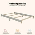 thumbnail image 2 of Dream On Me Universal Bed Rail Silver Grey Pearl, 2 of 5