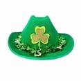 thumbnail image 5 of St. Patrick Day Tree Topper Hat Green Headwear Irish Top Head Accessory St. Patrick's Day Hats Green Stovepipe Tall Hats, 5 of 6