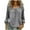Gray, variant on Mgmyaa Womens Lightweight Tops Cotton Linen T Shirts Crew Neck Long Sleeve Loose Fit Shirts Casual Beach Blouses