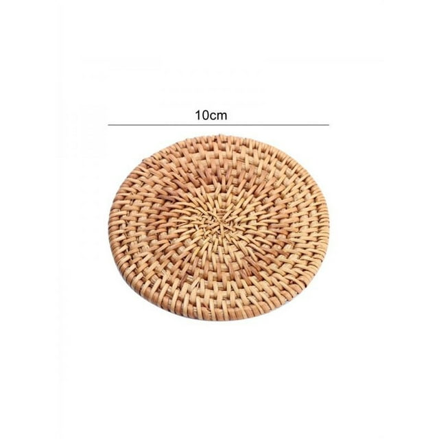 Knitting Rattan Wicker Placemats Woven Placemats Round Placemats Rattan Placemats for Dining