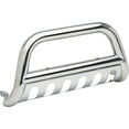 thumbnail image 4 of Value Bull Bar FD704S Polished; Stainless Steel; 3 Inch Diameter; With Light Mounts; With Skid Plate, 4 of 4