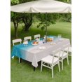 thumbnail image 4 of Outdoor Tablecloth with Umbrella Hole for Patio/Picnic/Party/Camping, Blue Beach Coastal Waterproof Table Cloth Rectangle Table Cover Washable, Summer Nautical Ocean Seaside (60"x 120"), 4 of 8