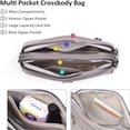 thumbnail image 4 of KAWELL Crossbody Bags for Women Genuine Leather Shoulder Purse Cross Body Bag with Wristlet Top Zipper, 4 of 4