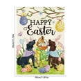 thumbnail image 3 of Wanfds Easter Outdoor Garden Flag Bunny Pattern Printed Polyester Flag(A), 3 of 6