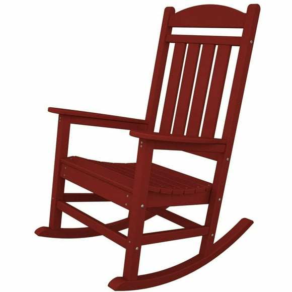 POLYWOOD R100SR Chaise Berçante Présidentielle, Rouge Coucher de Soleil