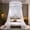 White, variant on Mosquito Net For Bed,Twin Bed Canopy,No-installation Ceiling-mounted Dome Mosquito Net,Mosquito Net Bed Canopy for Girls, Princess-Style Round Hoop Bed Canopy, Dome Mosquito Netting(White)