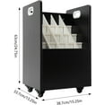 thumbnail image 4 of 20-Slot Blueprint Storage Organizer, Mobile Roll File Cart Roll File Storage Holder Construction Plan Holders with Wheels for Office and Home, 4 of 18