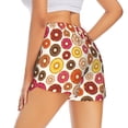 thumbnail image 3 of Disketp Donut Print Women's Shorts Workout Shorts for Athletic Gym Running Shorts with Phone Pockets XX-Large, 3 of 8