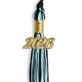 thumbnail image 4 of Endea Graduation Black/Light Blue Mixed Color Graduation Tassel with Gold Date Drop, 4 of 9