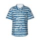 thumbnail image 1 of Balery Ocean on Striped Camisas hawaianas de manga corta para hombre, camisas playeras de corte holgado, camisas de vacaciones con botones,3X-Large, 1 of 7