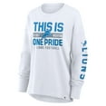 thumbnail image 4 of Women's Fanatics White Detroit Lions Hometown Legacy Long Sleeve T-Shirt, 4 of 5