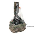 thumbnail image 1 of AMERTEER Statue d'Animal en Résine pour Jardin Interface USB Décoration de Cour (Écureuil), 1 of 10