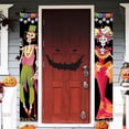 thumbnail image 2 of Skeleton Couple Couplets Halloween Banner Hanging Creative Scary Decorative Sign Green Red, 2 of 9