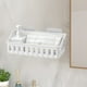 thumbnail image 5 of Estante colgante para ducha sin perforaciones con acabado inoxidable para organizar champú y artículos de tocador, ideal para baños pequeños, ahorra espacio. Aestivo | Blanco | AESTIVO, 5 of 5