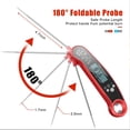thumbnail image 2 of Instant Read Digital Meat Thermometer Waterproof Kitchen Cooking Food Thermometer with Probe Backlight & Calibration,Best Quick Grill Meat Probe for Grilling BBQ Smoker Chefs, Red, 2 of 5