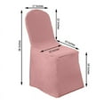 thumbnail image 2 of BalsaCircle 100 Dusty Rose Solid Polyester Banquet Chair Covers Slipcovers Party Linens, 2 of 8