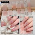 thumbnail image 1 of Pegatinas de uñas de Gel de 14 puntas, pegatinas de cobertura completa para hornear, tiras de esmalte de Gel, parche de manicura para fabricación de Arte de uñas DIY, 1 of 6