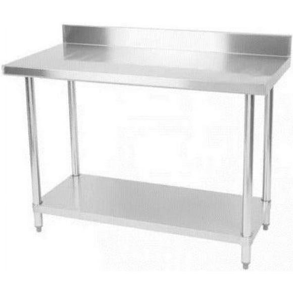 Pro-Kitchen - WorkTable SS w/ Backsplash - 30 inches - Single Piece - Durable and Hygienic Work Surface (1ct)