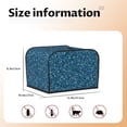 thumbnail image 5 of Honeii Blue Glitter Print 4 slice Toaster Cover, Two Slice Toaster Dust-proof Cover For Kitchen Small Appliance and Fingerprint Protection, 5 of 7
