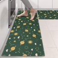 thumbnail image 2 of Kitchen Rugs Sets Of 2,Green Sun Moon Star Planet Cloud Pattern Anti Fatigue Kitchen Mat Rugs Non Slip Washable,Decorative Kitchen Floor Mats for Kitchen,Sink,Laundry,17"X47", 2 of 5