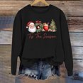 thumbnail image 2 of WEAIXIMIUNG Sweat-Shirt Blanc pour Femmes Mode Hiver Imprimé Festif de Noël Col Rond, 2 of 3