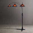 thumbnail image 4 of Natural Mica 3 Light Arc Floor Lamp - 86 Espresso Wood Bronze, 4 of 14