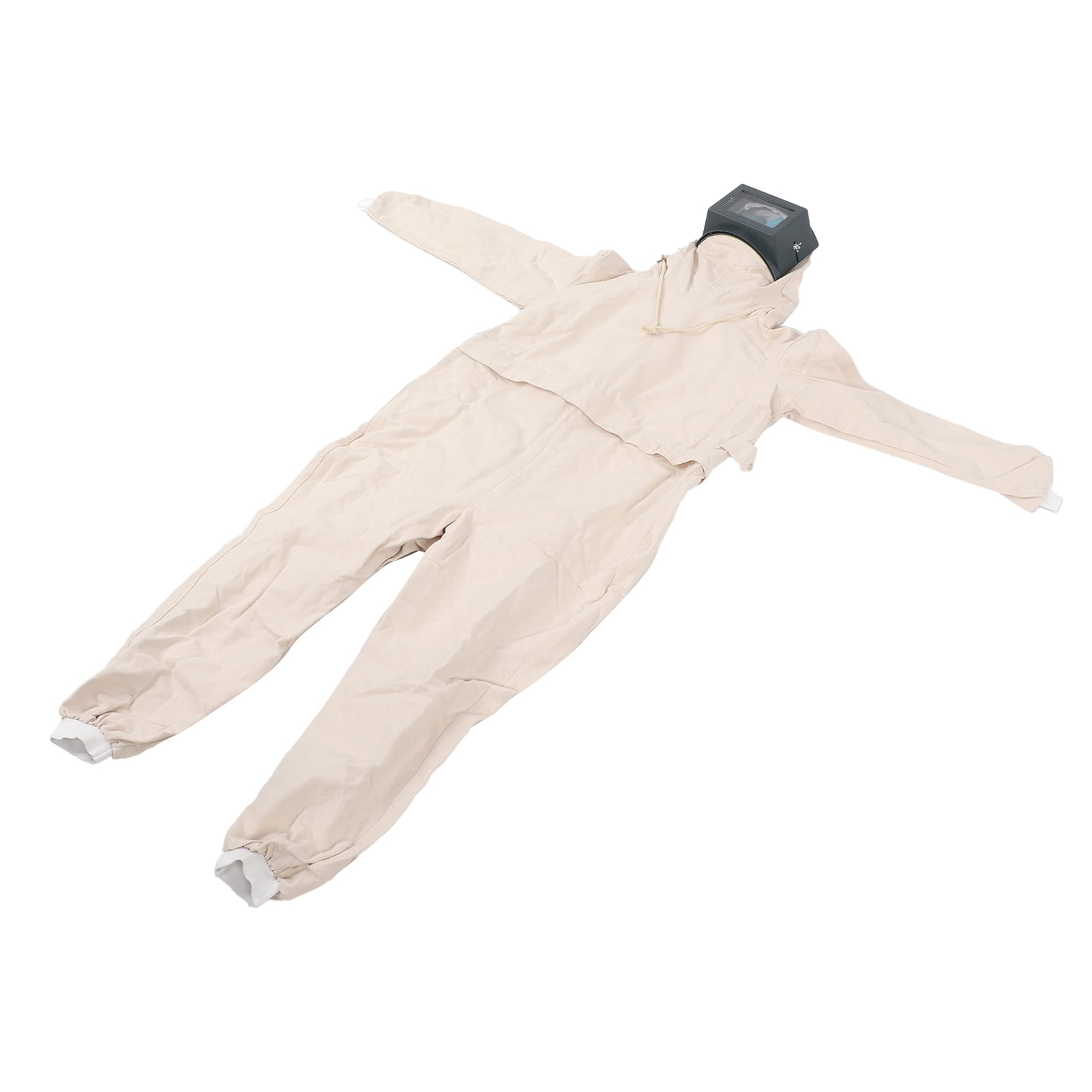 Work Coveralls, Detachable Breathing Valve Beige For Sand Blasting