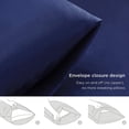 thumbnail image 3 of Funda de Almohada de Satén para Cabello y Piel, Paquete de 2 Fundas de Almohada de Satén de Seda con Cierre de Hotel, Funda de Almohada Fundas de Almohada Suaves y Transpirables 48 x 74 cm, 3 of 6