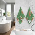 thumbnail image 5 of Coolnut American Football Patterned Hand Towels 2 PCS, Cotton Bath Towel for Drying Face Hands Body Decorative Water Absorbent Lightweight Towels for Bathroom Ktichen Travel Gym, 16"x28", 5 of 6
