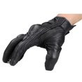 thumbnail image 4 of Impact Resistant Waterproof Perforated Leather Motorcycle Gloves for Motocross, 4 of 7