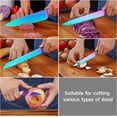 thumbnail image 3 of Kitchen Knife Set 5 Piece WELLSTAR, Razor Sharp German Stainless Steel Blade and Comfortable Handle with Rainbow Titanium Coated, Chef Carving Bread Utility Paring for Cutting and Peeling, Gift Box, 3 of 8