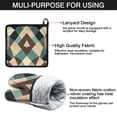 thumbnail image 5 of Modern Art Geometric Kitchen Oven Mitt and Pot Holder Sets 4 Pcs for Baking, Cooking and Grilling, Heat Resistant Up To 392 °F, 5 of 5