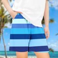 thumbnail image 2 of Pounoo New 2025 Girls Shorts Size 10-12 Cute Striped Summer Shorts Elastic Waisted with Pocket Lightweight Shorts for Girls, 2 of 5