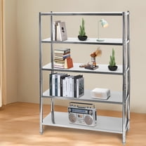 Stainless Steel Shelving, 5 Tier Adjustable Shelf Storage, Stainless Steel Heavy Duty Shelving