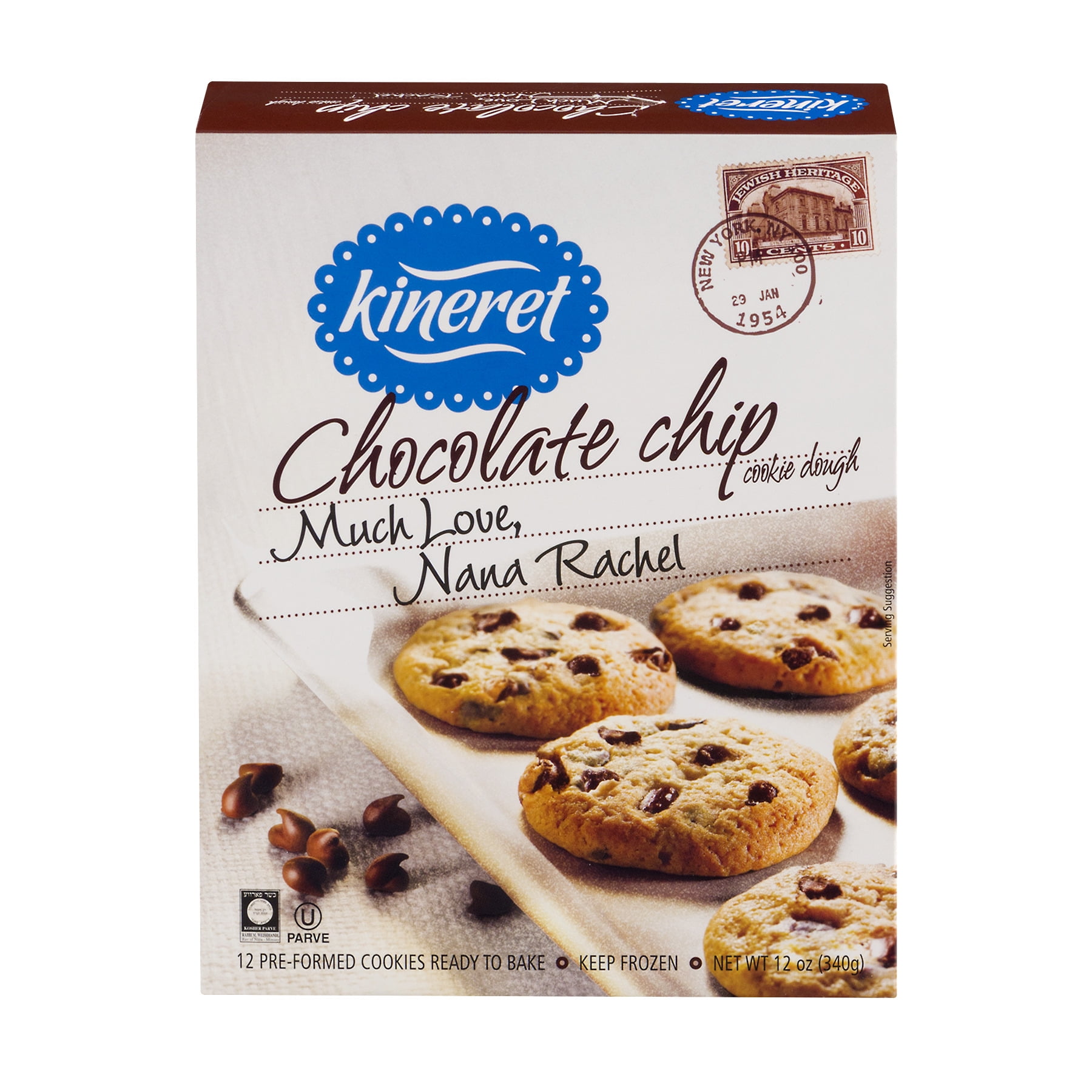 KINERET CHOCOLATE CHIP COOKIE DOUGH 12 OZ
