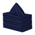 thumbnail image 2 of 10 servilletas cuadradas de satén reutilizables de 48 x 48 cm. Azul oscuro, 2 of 9