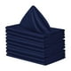 thumbnail image 2 of 10 servilletas de satén de 48 x 48 cm, portátiles, elegantes y lavables para bodas. Azul oscuro, 2 of 9