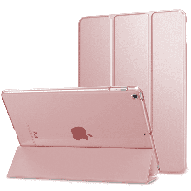 Smart Case For Ipad Mini 5 7 9 Lightweight Trifold Smart Cover With Auto Sleep Wake Hard Back Cover Rose Gold Walmart Com Walmart Com