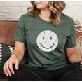 thumbnail image 4 of SMILEY FACE Graphic Short sleeve Tees Plus Size, 4 of 10