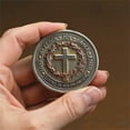 thumbnail image 3 of MORESEC under $5 Religious Commemorative CoinFlat Metal Collectible Souvenir with Scripture Engraving, Inspirational Gift for Christian Faith Believers, Keepsake Token of Encouragement, 3 of 7