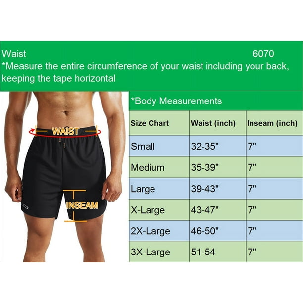 Cadmus Men's Black 2-Pack Dry Fit 2-in-1 Running Shorts with