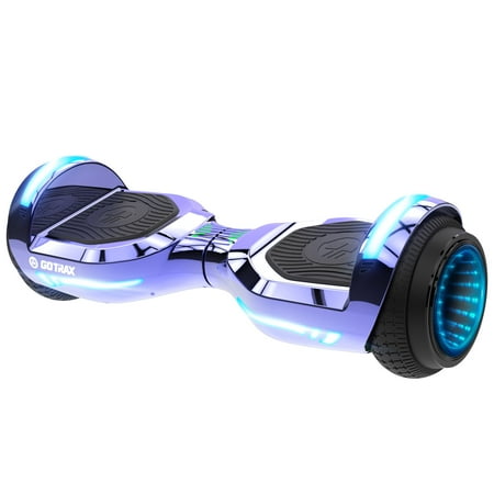 GOTRAX GLIDE PRO Hoverboard with Bluetooth Speaker  6.5 In. Wide Wheels and LED lights  36V 2.6A Lithium-Ion Battery up 5miles  Dual 200W Motor up 6.2Mph