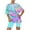 Multicolor#7, variant on Tnhcen Women's Summer Printed Crewneck Short Sleeve Top & Shorts Set | Casual Home Wear | Stretchy Polyester Spandex | S-3XL