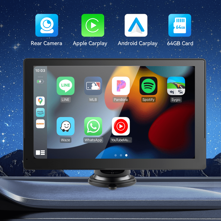 DR. J Professional Portable 9'' Touchscreen Monitor Wireless Apple