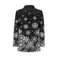 thumbnail image 4 of Uorisanigo Christmas White Snowflake Men's Suit Jacket Size 3XL Long Sleeve Comfortable One Button Men's Casual Blazers Sport Coats Regular Fit Soft Daily Blazer Notch Stylish, 4 of 6