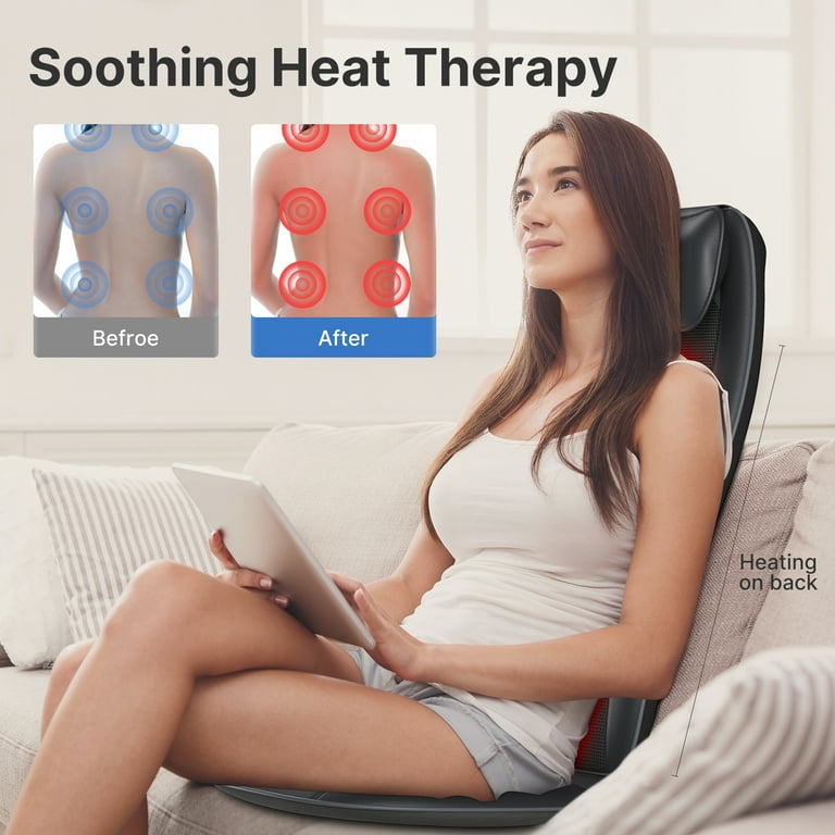 RENPHO Shiatsu Back Massager for Chair Massage Cushion With Heat for sale  online