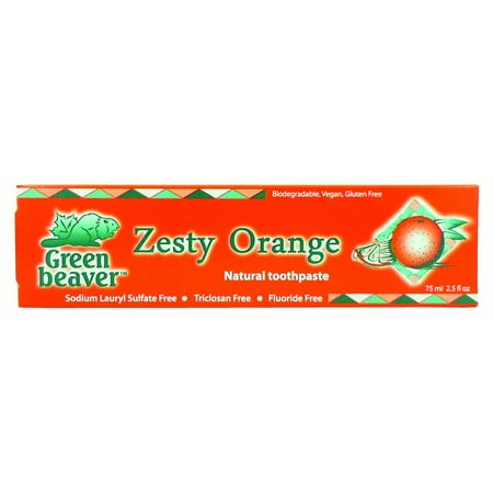 - Green Beaver Toothpaste, Zesty Orange, 2.5 Oz